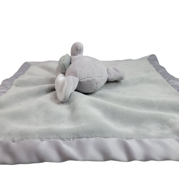 Carter's Elephant Lovey Plush Gray 14.5" Satin Back Trim Security Soother Soft - Picture 5 of 8